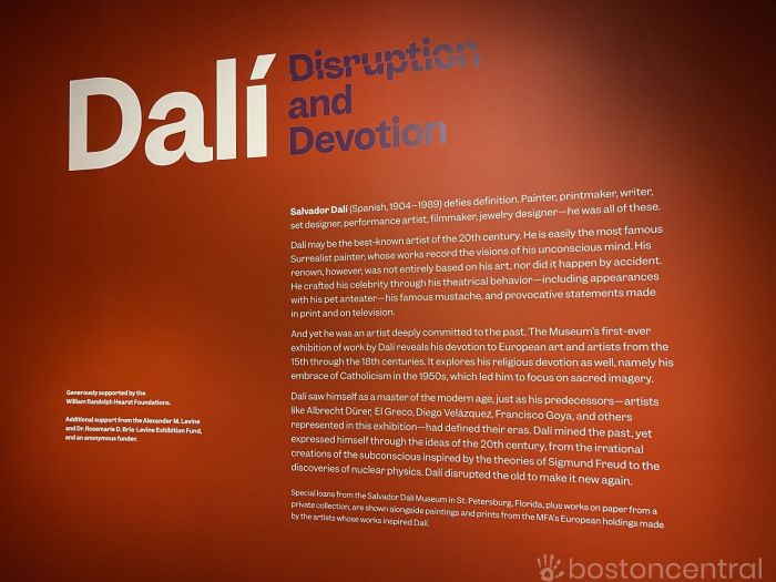 Dali Exhibit Museum of Fine Arts MFA Boston